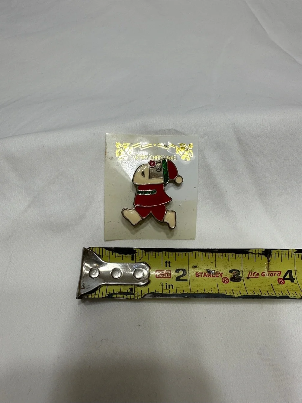 Stanley Kids Santa Enamel Pin - Red, Cream, Green